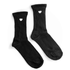 TENIS NEGRA CORAZON BLANCO - comprar online