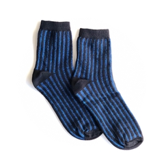 RAYADA NEGRA Y LUREX AZUL