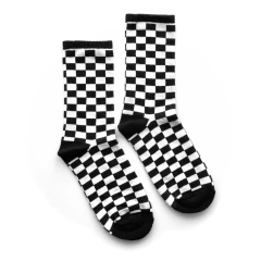 TENIS CUADROS BLANCO Y NEGRO