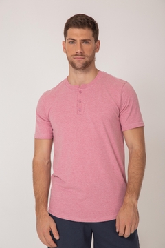 Remera basica con botones 1002