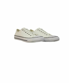 Zapatilla cuero blanca 35030-00 - comprar online