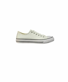 Zapatilla cuero blanca 35030-00