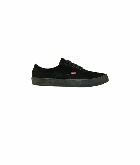 Zapatilla lazy full black gamuzada 35100-05