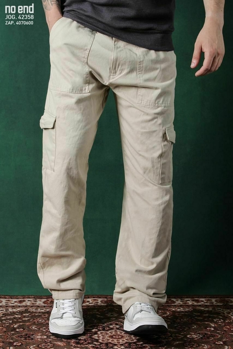 Pantalon cargo ancho 42358