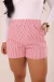 SHORT VERANO LISTRAS - VERMELHO