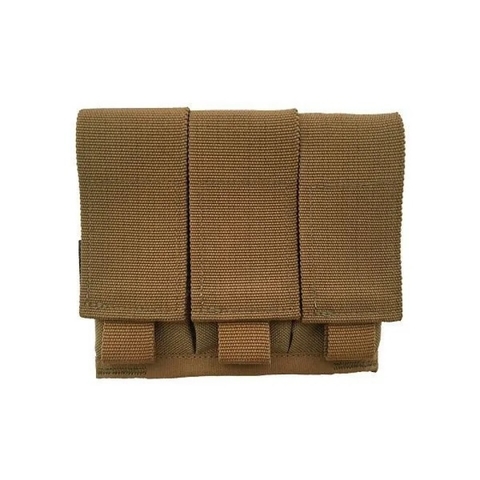 Porta Carregador de Pistola Triplo WTC - Marpat Coyote - Bazar Militar - Manaus - Amazonas - WTC - Equipamento Tático - Porta Carregador - Carregador de Pistola - Carregador Triplo - Molle - Sistema Molle - Modular