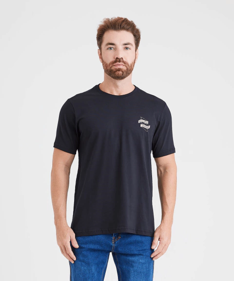 Camiseta Concept Don´t Look Back Invictus - Preta - Bazar Militar - Manaus - Amazonas - Invictus - Vestuario - Camisa - Camiseta - Concept - Basico - Conforto - Dia a Dia - Lazer - Camisa Concept - Camiseta Concept