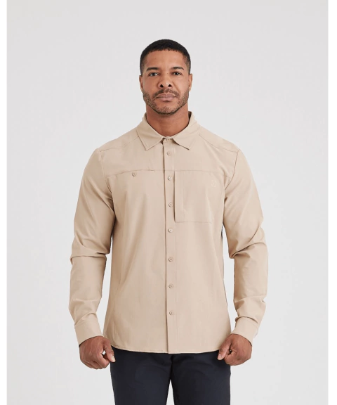 Camisa Casual Movement Invictus - Caqui - Bazar Militar - Manaus - Amazonas - Invictus - Vestuario - Camisa - Camisa Casual - Casual - Camisa Social - Social - Camisa Tática - Dia a Dia - CAC - Conforto