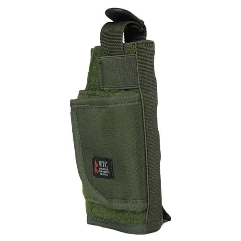 Coldre Tático Universal Modular WTC - Verde Oliva - Coldre Tático - Coldre Modular - Sistema Molle - Tático - Modular - Molle - Policia - Exercito - Segurança - Escolta - Guarda - Militar - Coldre para Colete - Bazar Militar - Manaus - Amazonas