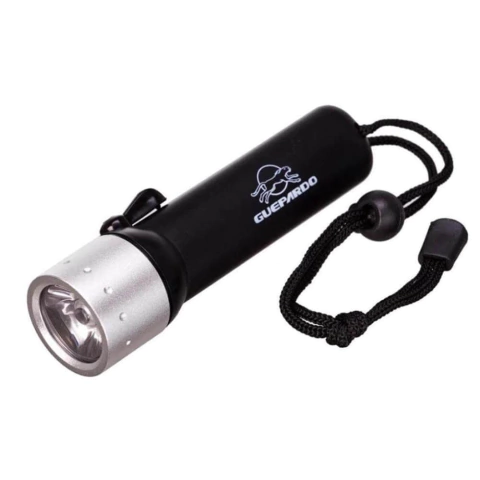 Lanterna Tática de mergulho Abrolhos 120 lumens - Guepardo - Bazar Militar - Manaus - Amazonas - NTK - Lanterna - Lanterna de Mergulho - Tático - Militar - Operacional - Noturno - Mergulho - Camping - Trilha - Iluminação - Acampamento - Caça - Pesca - Esc