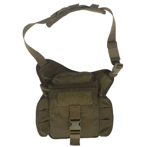 Bolsa Tática de Ombro WTC - Verde Oliva - Bazar Militar - Manaus - Amazonas - WTC - Tático - Militar - Polícia - Segurança - Vigilante - Cordura - Bolsa de Ombro