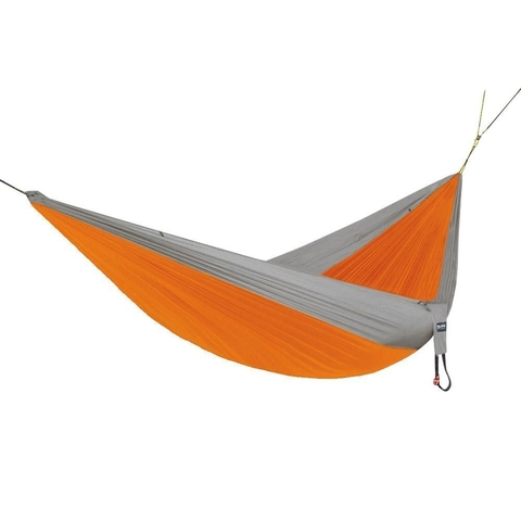 Rede de Descanso Kokun solteiro NTK - Laranja e Cinza - Bazar Militar - Manaus - Amazonas - NTK - Nautika - Rede - Camping - Desconso - Acampamento - Rede de descanso