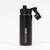 Garrafa Térmica Sonic 3.0 500ml Invictus - Preto - Bazar Militar - Manaus - Amazonas - Invictus - Hidratação - Garrafa - Agua - Camping - Fit - Treino - Corrida - Dia a Dia - Garrafa de Agua - Térmica - Garrafa Térmica - Inox - CAC - Stand