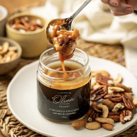 Caramelo Salgado com Mix de Castanhas - 190g - comprar online