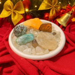 Kit Fortuna - Cristais + Suporte - Ametysta - Loja de Cristais 