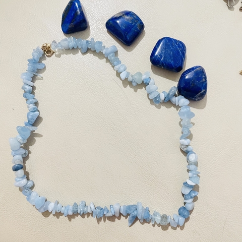 Colar de Água Marinha - Contra Ansiedade