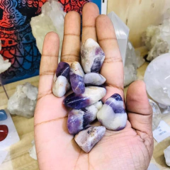 Ametista Chevron - Pedra rolada - Espiritualidade - comprar online