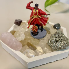 Cigano Altar - Cristais + Imagem + Suporte - Ametysta - Loja de Cristais 