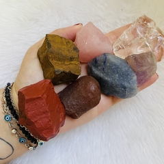 Kit Cristais 7 Chakras - pedras brutas - loja online