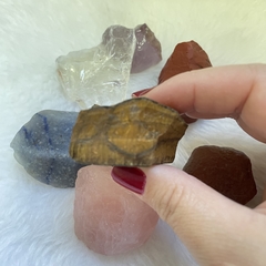 Kit Cristais 7 Chakras - pedras brutas - loja online