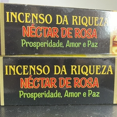 Incenso da Riqueza - Néctar de Rosa - Prosperidade, Amor e Paz