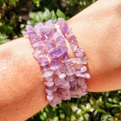 Pulseira de Ametista Lavanda - Espiritualidade e Sabedoria