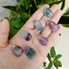 Pingente de Fluorita Multicolorida - comprar online
