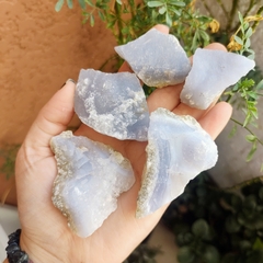 Ágata Blue Lace - pedra bruta - Acolhimento - comprar online