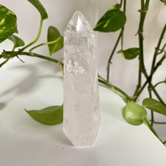 Ponta de Quartzo Branco - pedra polida - boas vibrações - comprar online