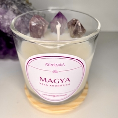 Magya - Vela Aromática Vanilla + Ametista