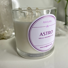 Astro - Vela Aromática Âmbar + Quartzo Branco - comprar online