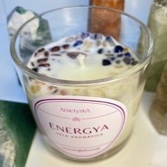 Energya - Vela Aromática Laranja Goji + Cristais dos Chakras na internet