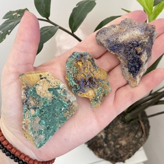 Azurita com Malaquita - Sabedoria - Pedra bruta