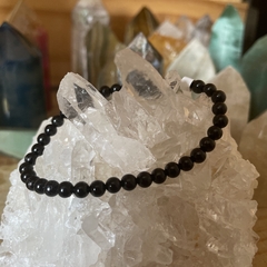 Pulseira de Turmalina Preta em esfera - Proteção - comprar online