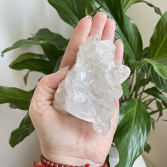 Drusa de Cristal Quartzo Branco - Purificação e Expansão - loja online