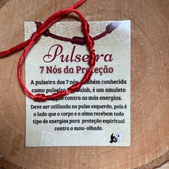 Pulseira 7 nós da Proteção na internet