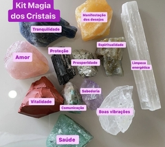 Kit Magia dos Cristais - 12 pedras e cristais para começar sua coleção cheia de magia - Ametysta - Loja de Cristais e Produtos de Bem Estar, Holísticos e Místicos