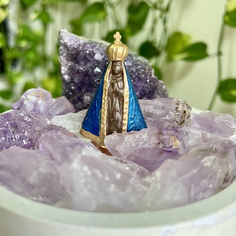 N. Sra. de Aparecida Altar - Cristais + Imagem + Suporte - comprar online