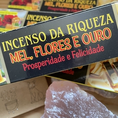 Incenso Mel, Flores e Ouro - Nag Champa - Prosperidade e Felicidade - comprar online