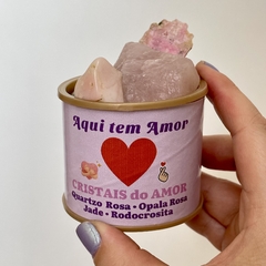 Kit Cristais do Amor - Aqui tem Amor