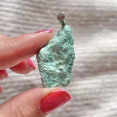 Imagem do Pingente de Turquesa - paz e tranquilidade - pedra bruta