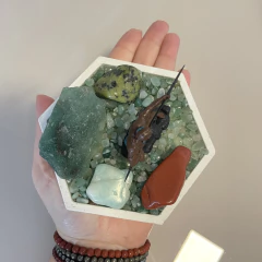 Caboclo Altar - Cristais + Imagem + Suporte na internet