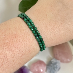 Pulseira de Malaquita - Saúde e Poder Pessoal - Esfera