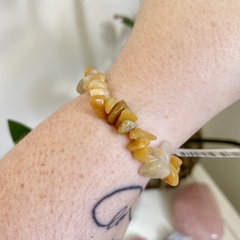Pulseira de Jade Amarela - Abundância Boa Sorte na internet