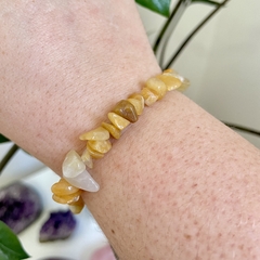 Pulseira de Jade Amarela - Abundância Boa Sorte