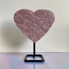 Coração de Fuchsita Rosa - Abertura para o amor - loja online