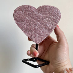 Coração de Fuchsita Rosa - Abertura para o amor na internet