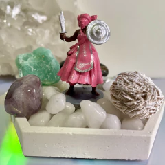 Obá Altar - Cristais + Imagem + Suporte - comprar online