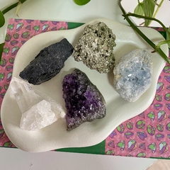 Kit Casa - Cristais para Prosperidade, Proteção, Paz e Boas Vibrações! - Ametysta - Loja de Cristais e Produtos de Bem Estar, Holísticos e Místicos