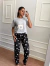 - Pijama Feminino Camisa Baby Look e Calça Solta Leve Est Ursinho | Cinza - BellaMar
